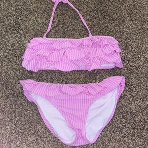 Jessica Simpson girls ruffle swimsuit set